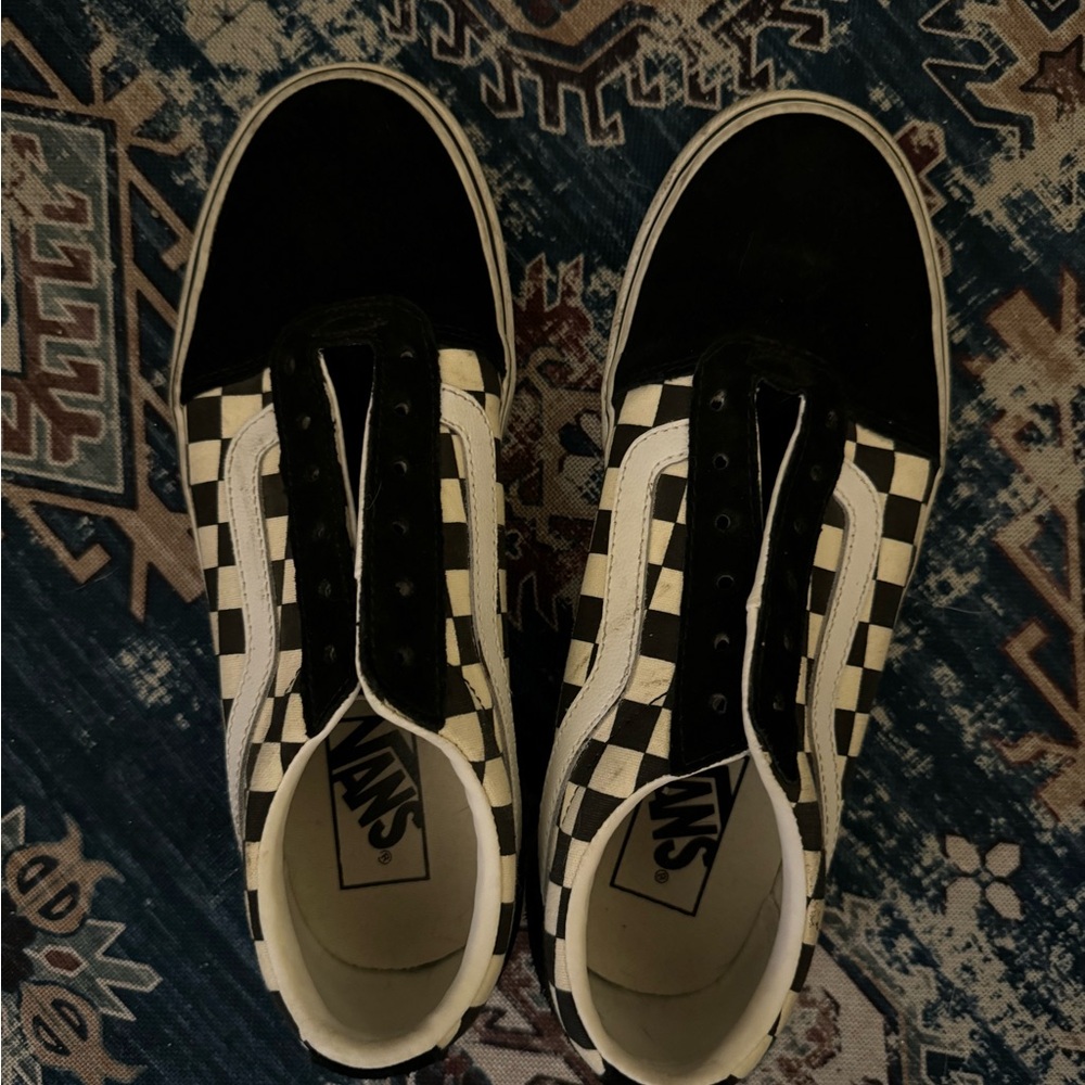 Vans Black and White Checkered Sneakers